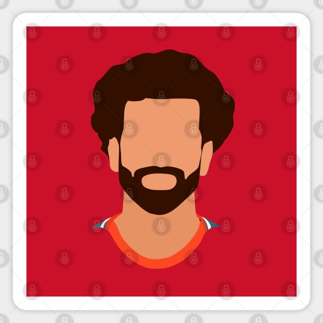 Mohamed Salah Minimalistic Face Art Sticker by GotchaFace